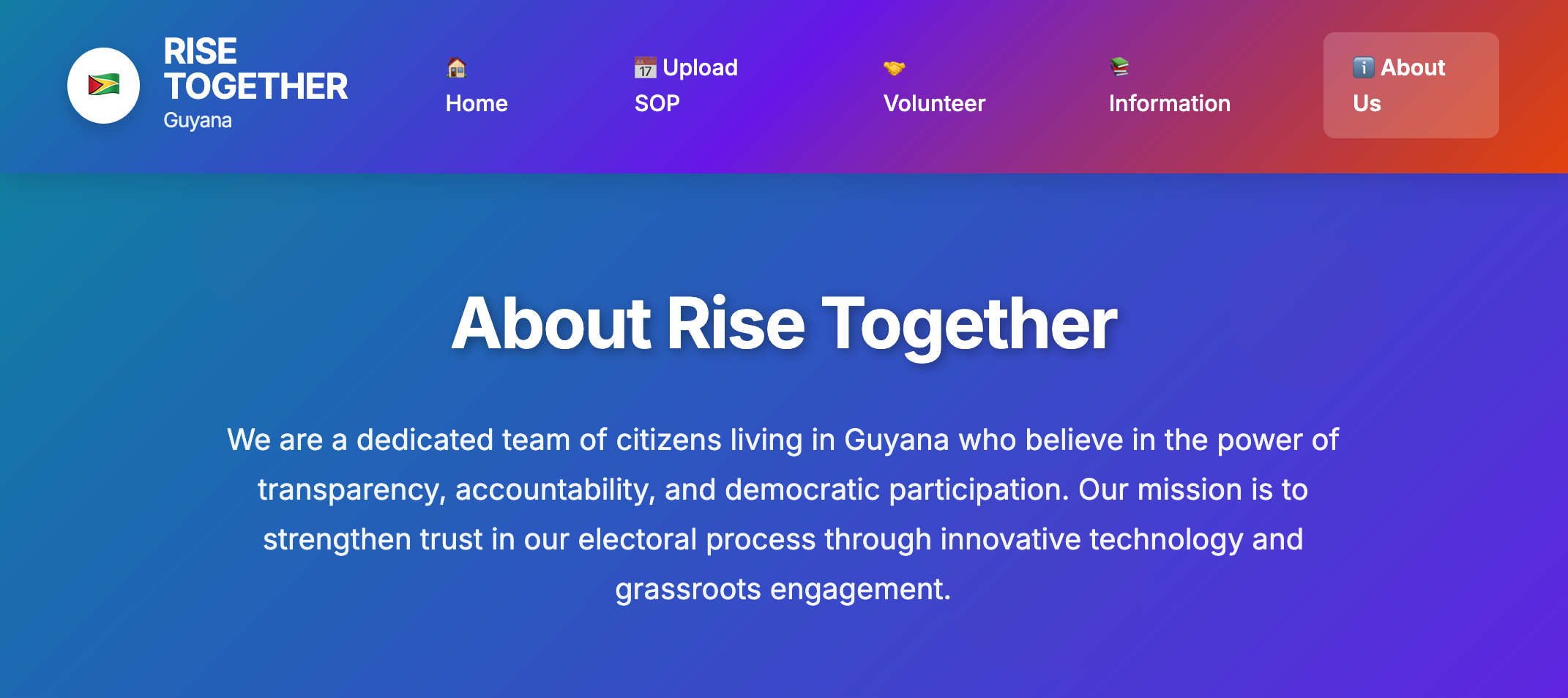 Let US Rise Together - Political Organizing Platform